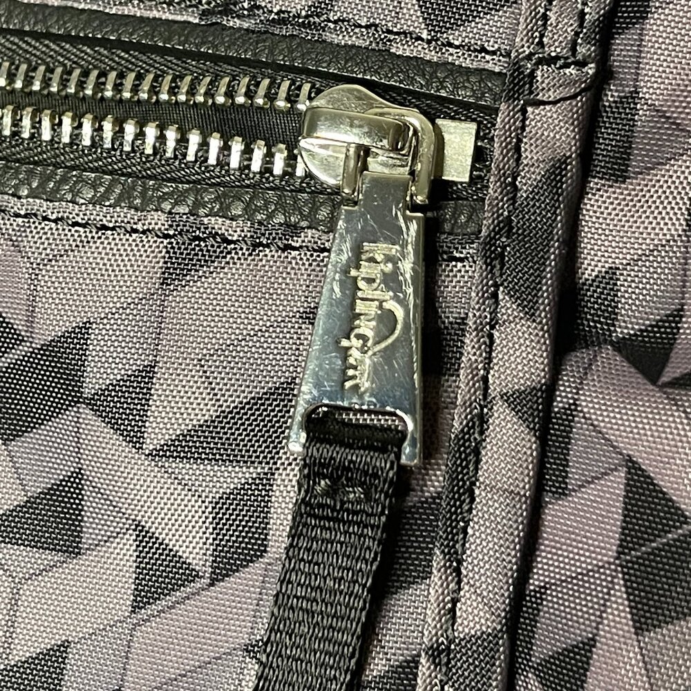 Kipling | Large Geometric Pattern Nylon Tote Bag - image 6